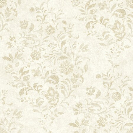 Manhattan Comfort Glendale Isidore Wheat Scroll 33 ft L X 205 in W Wallpaper BR4072-70007
